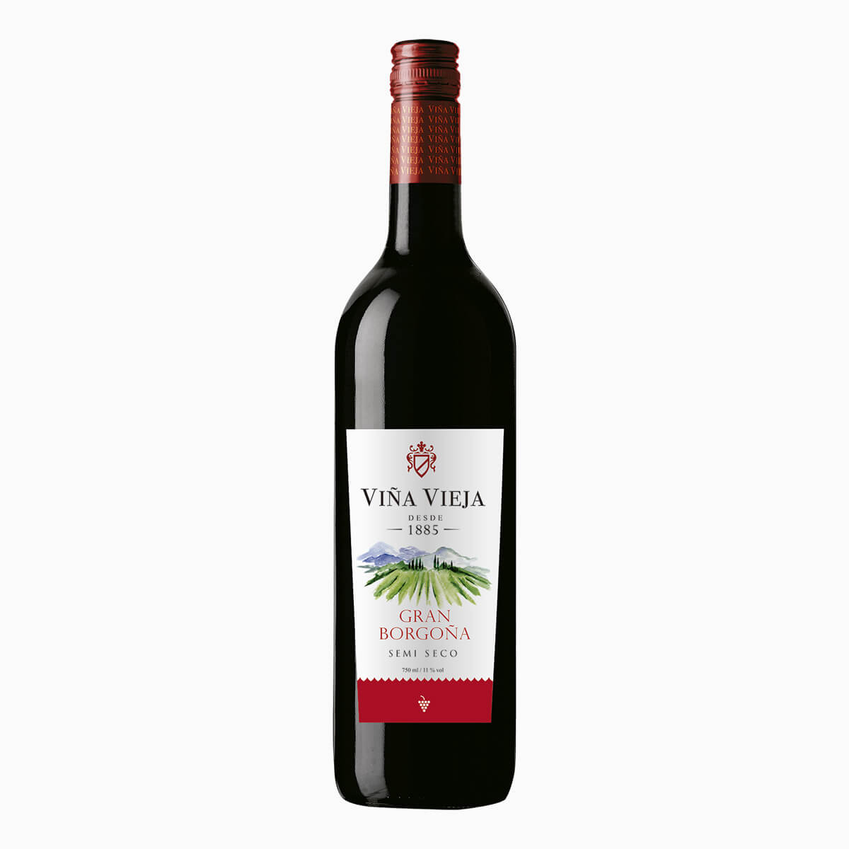 Vino VIÑA VIEJA Semiseco Borgoña Botella 750ml